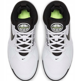Încălțăminte pentru copii Nike team Hustle D 9 Gs alb AQ4224 100 negru 1