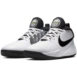 Încălțăminte pentru copii Nike team Hustle D 9 Gs alb AQ4224 100 negru 3