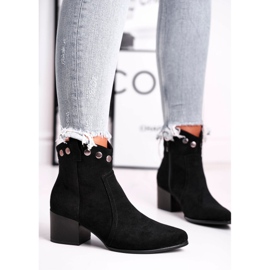 Cizme de damă cu toc înalt Sergio Leone Negru BT617 1