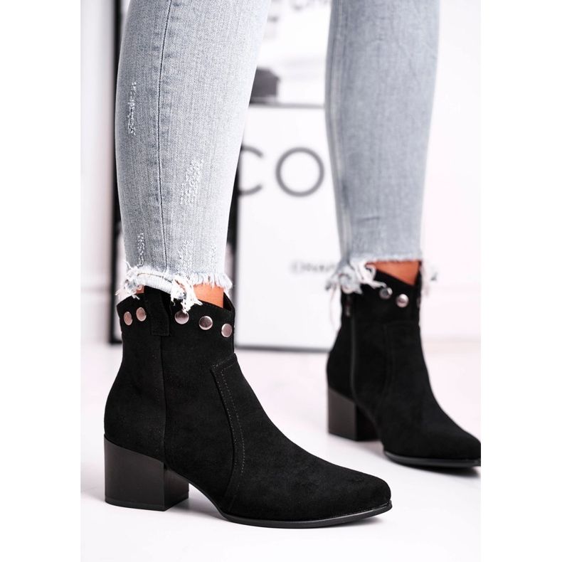 Cizme de damă cu toc înalt Sergio Leone Negru BT617 1