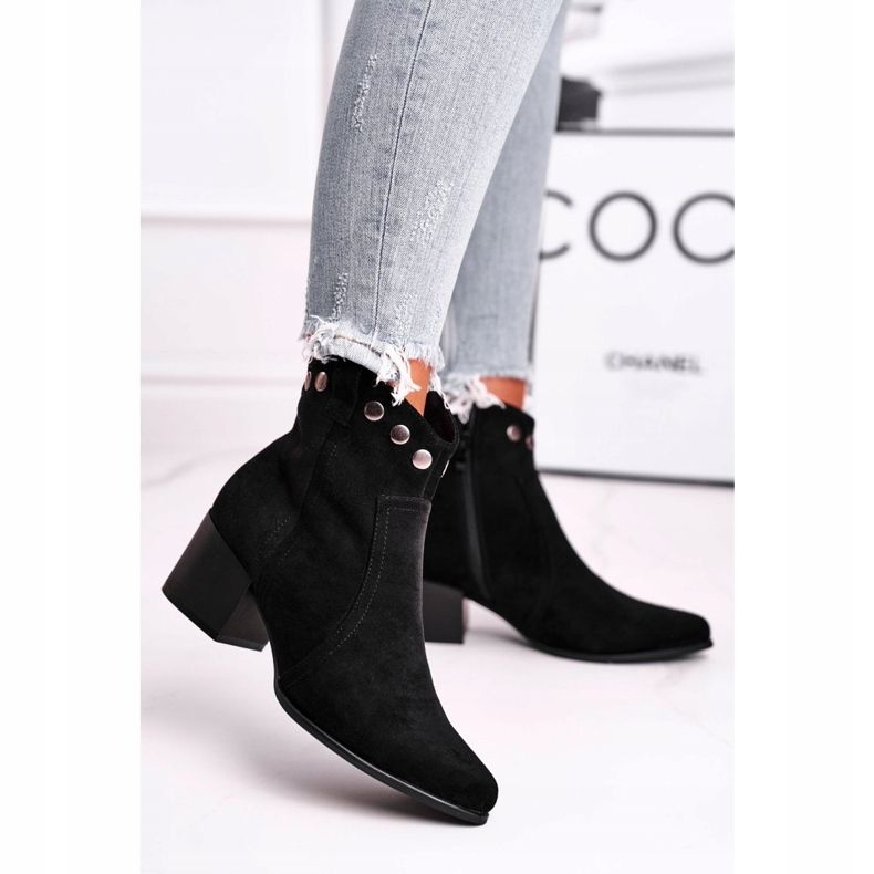 Cizme de damă cu toc înalt Sergio Leone Negru BT617 2