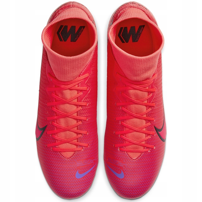 Pantofi de fotbal Nike Mercurial Superfly 7 Academy FG / MG AT7946 606 albastru marin roșu 1