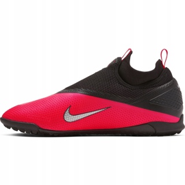 Pantof de fotbal Nike React Phantom Vsn 2 Pro Df Tf CD4174 606 roșu, negru roșu 2