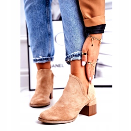 MSMG Cizme de damă decupate Beige Mini Meliori bej 1 MSMG Cizme de damă decupate Beige Mini Meliori bej 1