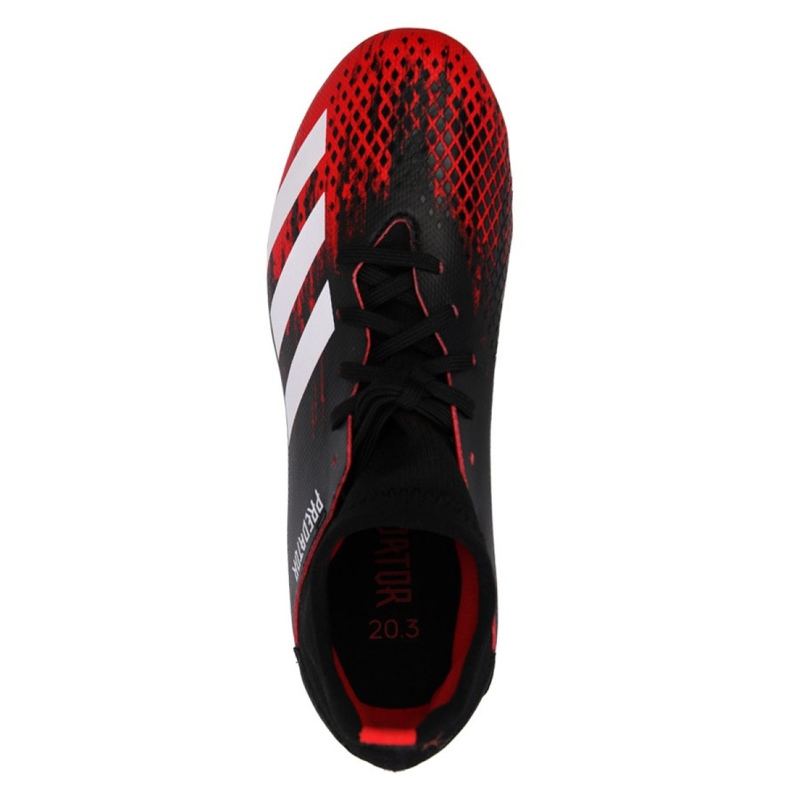 Ghete de fotbal Adidas Predator 20.3 Fg Jr EF1930 roșu 3