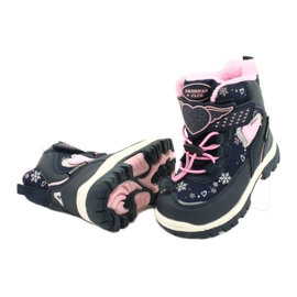 Cizme softshell American Club cu membrană bleumarin HL48 / 20 albastru marin roz argint 3