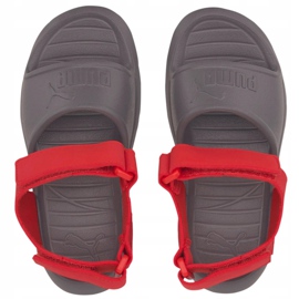 Sandale pentru copii Puma Divecat v2 Injex Ps gri-roșu 369546 05 1