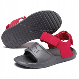 Sandale pentru copii Puma Divecat v2 Injex Ps gri-roșu 369546 05 3