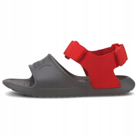 Sandale pentru copii Puma Divecat v2 Injex Ps gri-roșu 369546 05 2
