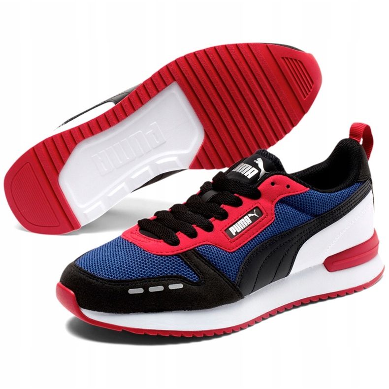 Încălțăminte pentru bărbați Puma R78 bleumarin-roșu-alb-negru 373117 09 multicolor 1