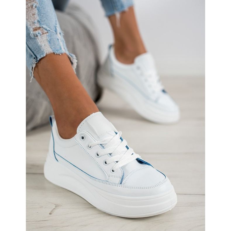 SHELOVET Încălțăminte sport pe platformă alb 1