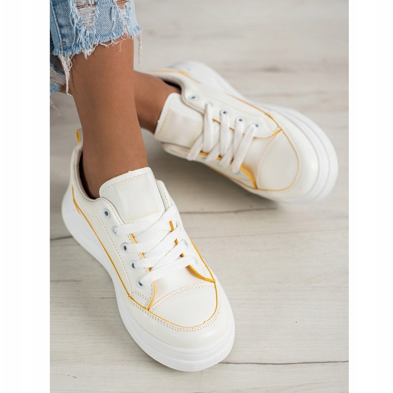 SHELOVET Încălțăminte sport pe platformă alb 2