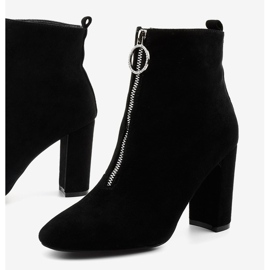 Cizme negre pe post realizate din Ginrolyss din piele ecologică negru 1