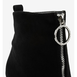 Cizme negre pe post realizate din Ginrolyss din piele ecologică negru 2