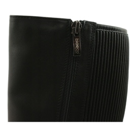 Cizme negre cu bandă elastică Arka 7152 negru 6