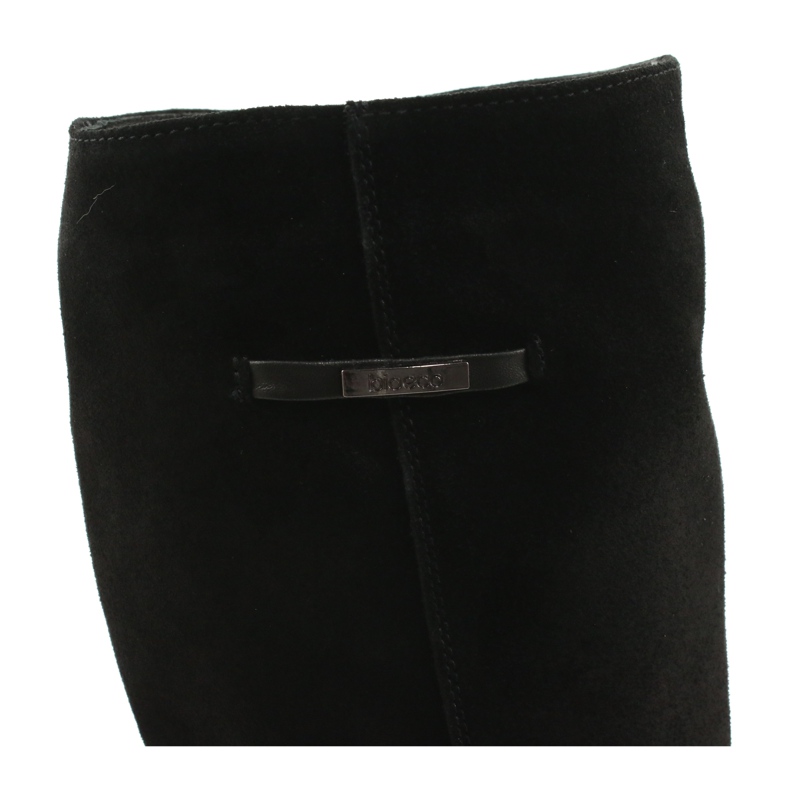 Arka Cizme negre din piele feminină 7217 negru 4