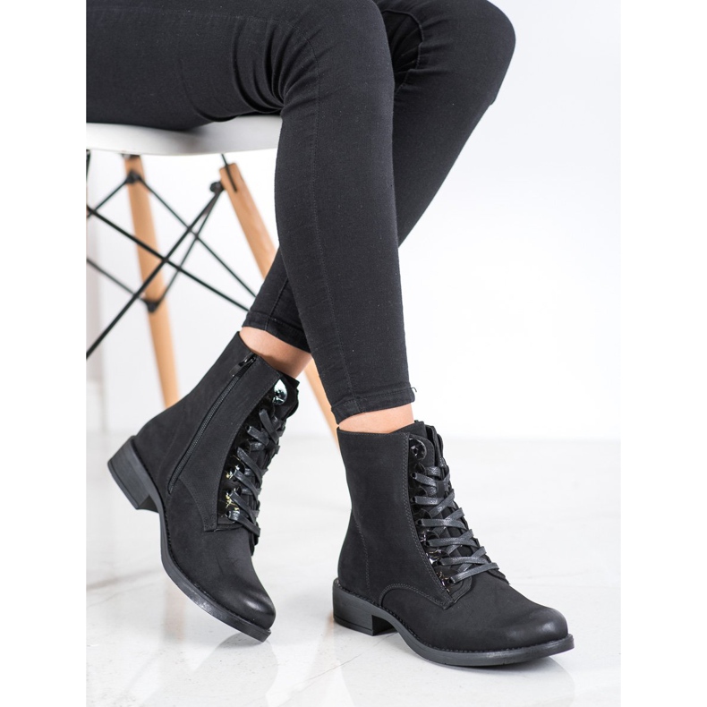 Sergio Leone Cizme de damă confortabile negru 1 Sergio Leone Cizme de damă confortabile negru 1