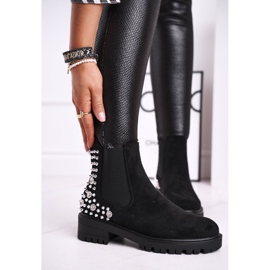 Ideal Cizme de damă Jodhpur cu jeturi Black Lady In Black negru 2