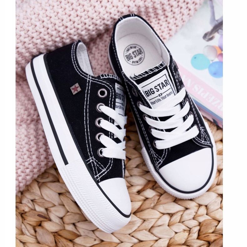 Încălțăminte pentru copii Adidași Big Star Black FF374206 alb negru 2