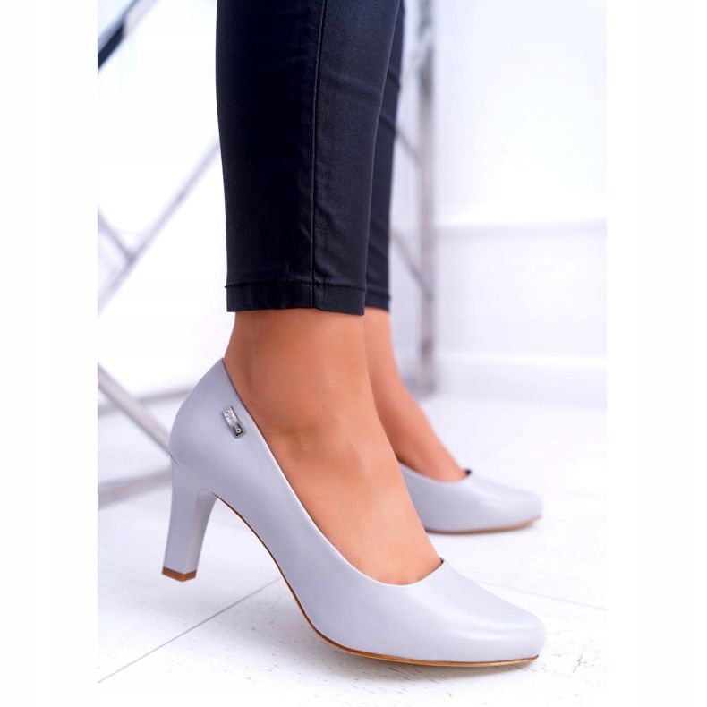 Pompe de damă Sergio Leone Grey Matte Orsola gri 1