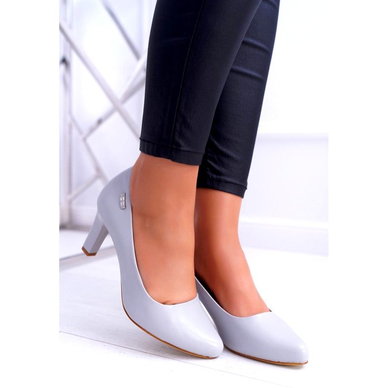 Pompe de damă Sergio Leone Grey Matte Orsola gri 3