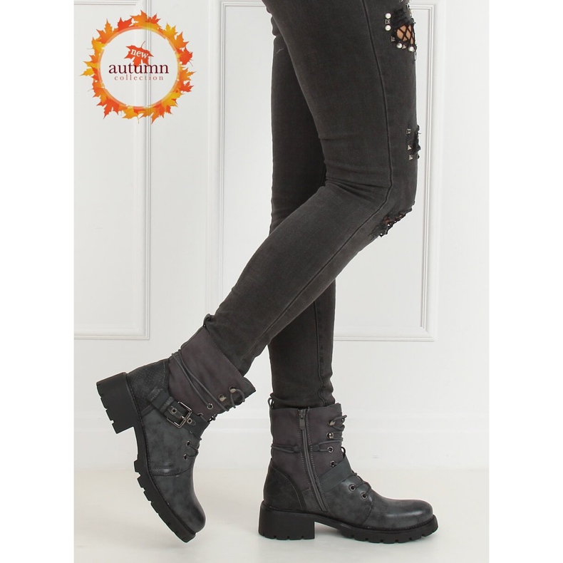 Cizme gri 1215-PA Gri 1