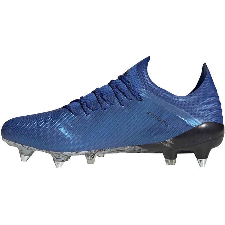 Pantofi de fotbal Adidas X 19.1 Sg albastru EG7144 1