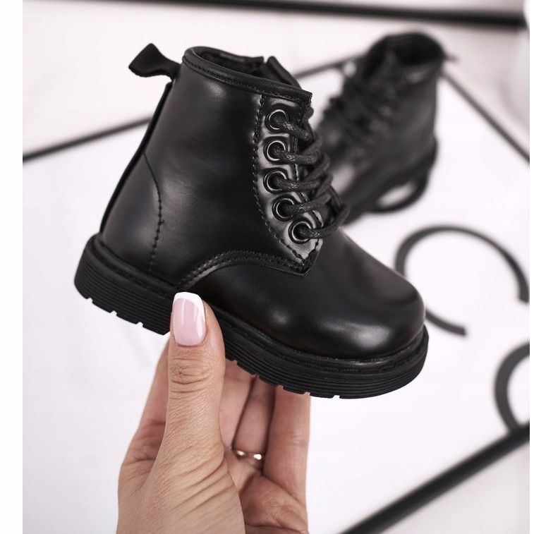 FRROCK Cizme calde negre Ammy negre pentru copii negru 1