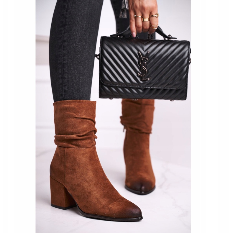 Vinceza Cizme de damă ecologică din piele de căprioară pentru femei maro 2