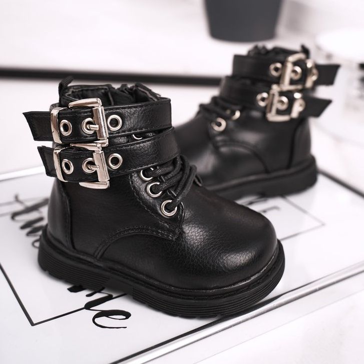 FRROCK Cizme pentru copii încălzite cu blană neagră Valentina negru 2