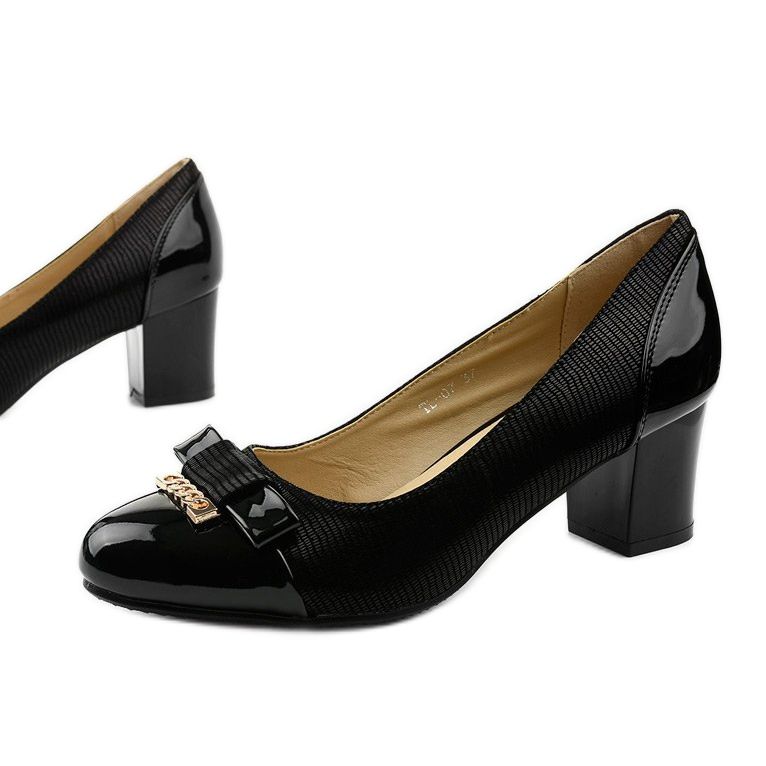 Pompele negre pentru femei pe un stâlp Greenbane negru 1