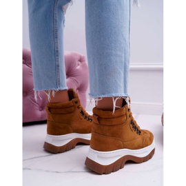 SEA Încălțăminte de trekking Trappers pentru femei Camel Greem maro 2