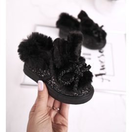 FRROCK Adidași negri Mumi Warm pentru copii negru 1