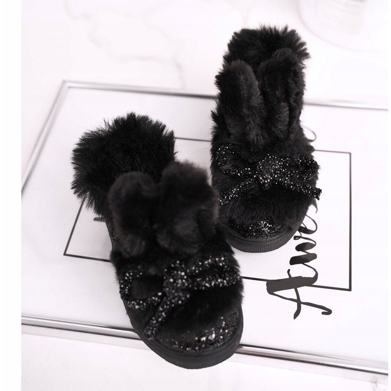 FRROCK Adidași negri Mumi Warm pentru copii negru 2