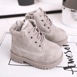 FRROCK Cizme pentru copii călduroși, gri Dexter 1