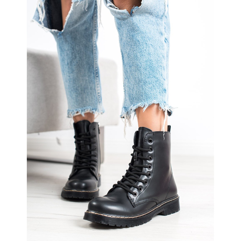 Small Swan Cizme negre negru 2