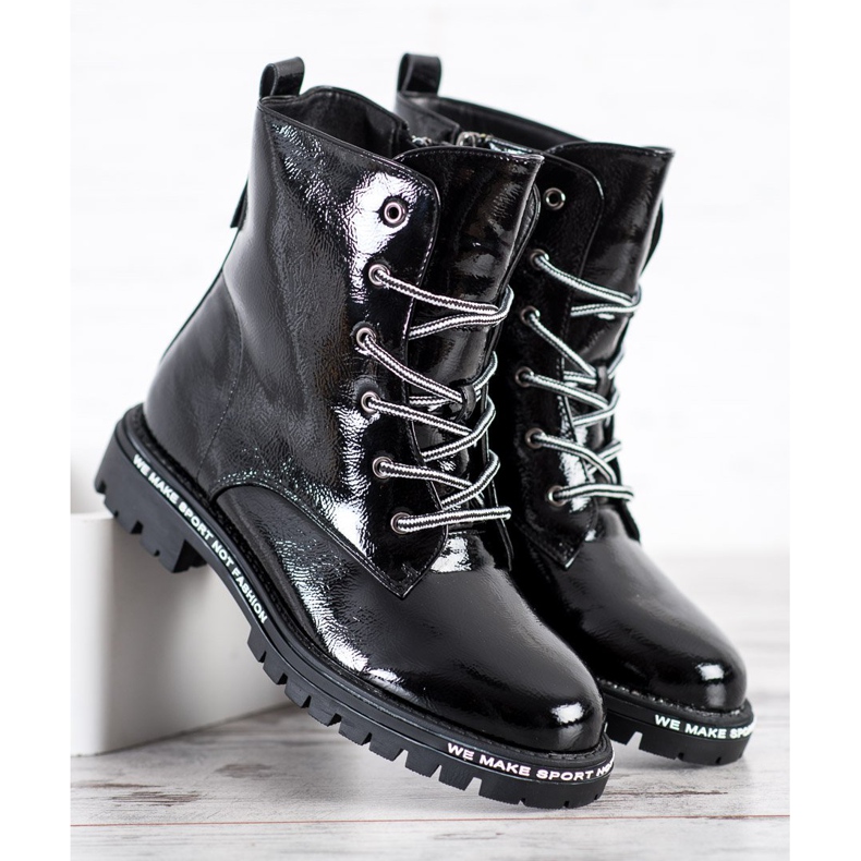 Goodin Trappers lacuit alb negru 2