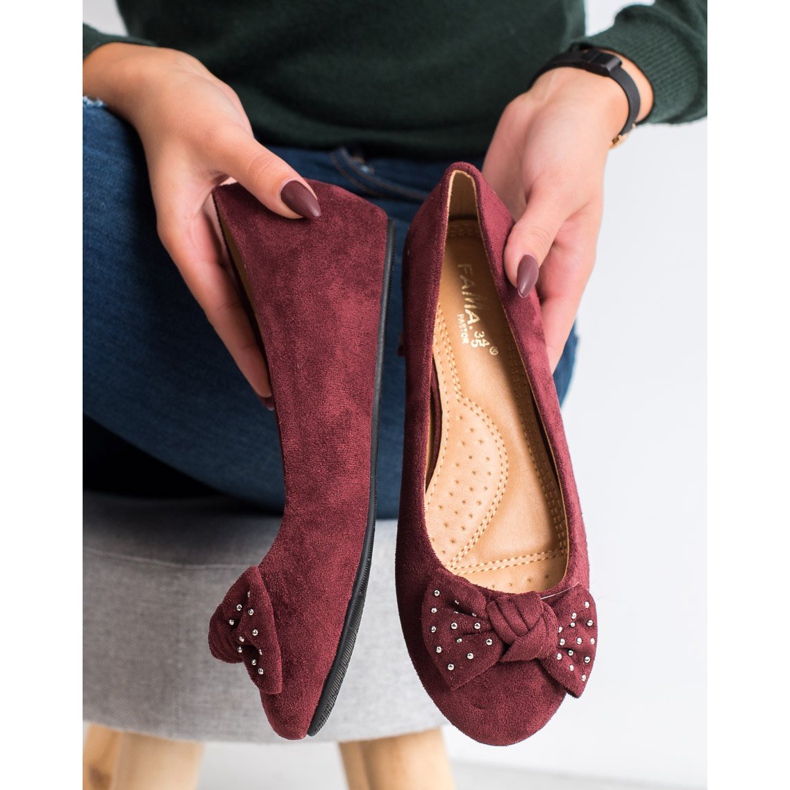 Fama Wedge Ballerina roșu 1 Fama Wedge Ballerina roșu 1