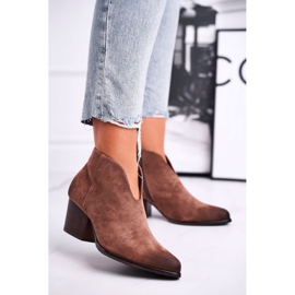 Vinceza Cizme pentru femei cu cea mai bună alegere, cu tăietură maro 1