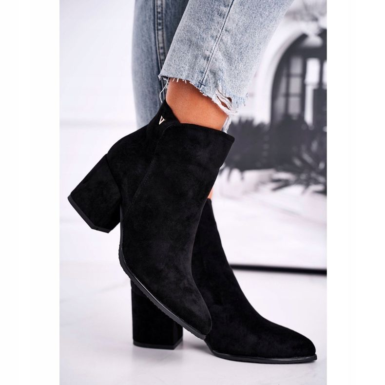 Vinceza Cizme de damă Warm Eco Suede Black atât de bine negru 2