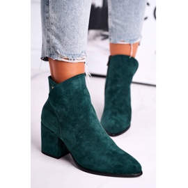 Vinceza Cizme de damă Warm Eco Suede Green atât de bune verde 2