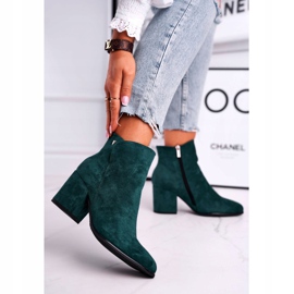 Vinceza Cizme de damă Warm Eco Suede Green atât de bune verde 1