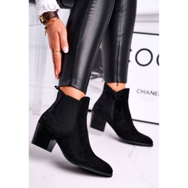 Cizme de damă cu toc înalt Sergio Leone Suede Negru BT613 2