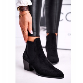 Cizme de damă cu toc înalt Sergio Leone Suede Negru BT613 1