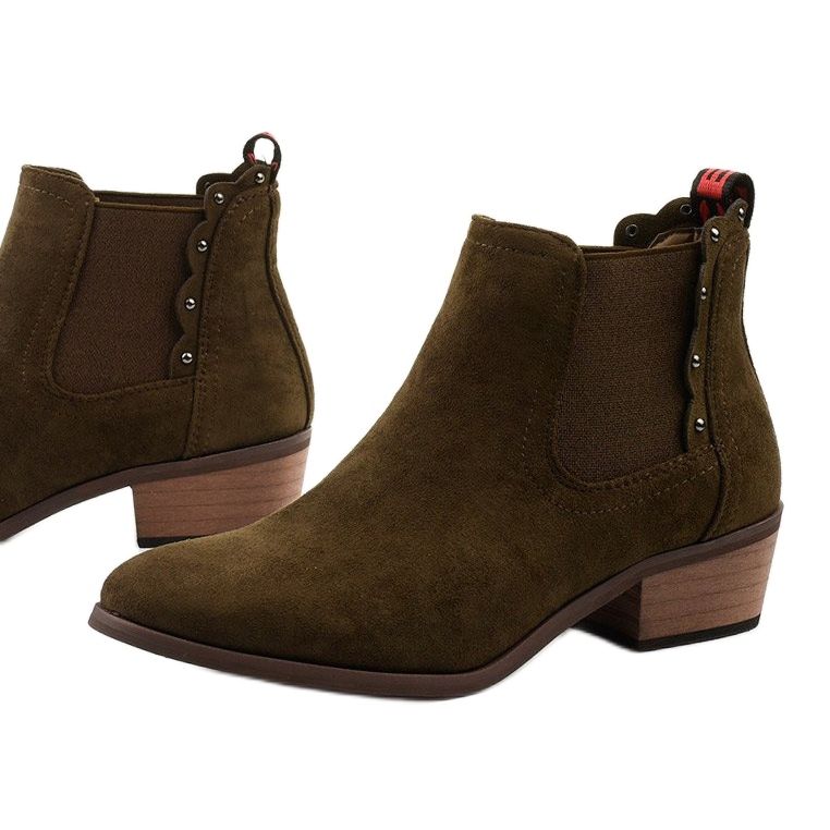 Cizme plate kaki Cizme izolate Nilanda maro 1