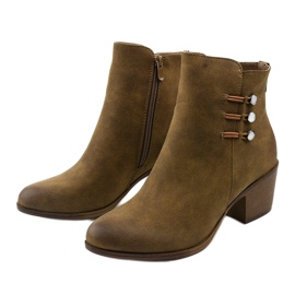 Botine din piele de căprioară kaki pe stâlpul Keenshaper verde 2 Botine din piele de căprioară kaki pe stâlpul Keenshaper verde 2