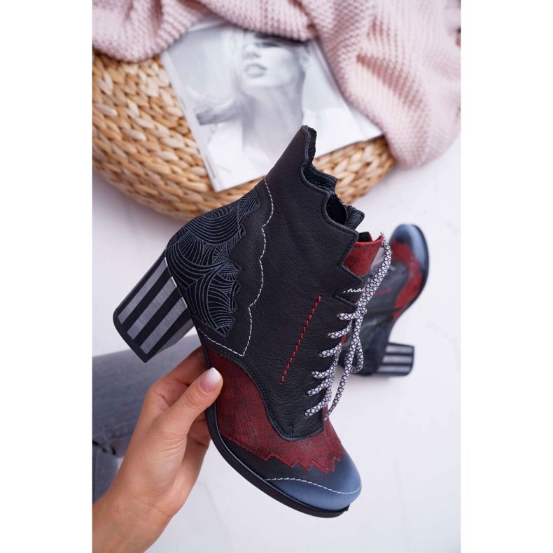 Cizme pentru femei din piele Maciejka negru 03190 multicolor 7 Cizme pentru femei din piele Maciejka negru 03190 multicolor 7