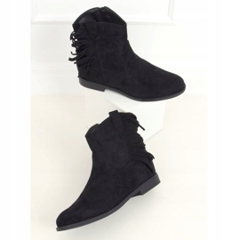 Cizme stil Boho negre, negre 688-A99 Negre negru 2