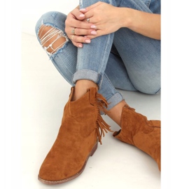 Cizme în stilul cămilei boho 688-A99 Camel maro multicolor 2