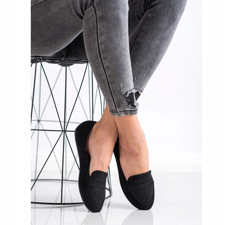 SHELOVET Mocasini negri negru 1